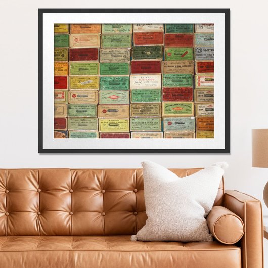 Oude schoenendozen poster