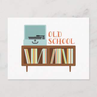 Oude school briefkaart