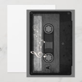 Oude school cassette versleten kaart (Voorkant / Achterkant)