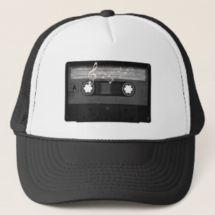 Oude school cassette versleten trucker pet