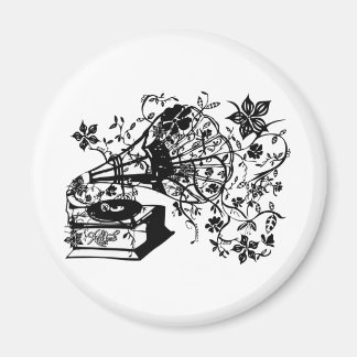 Oude school draaitafel magneet