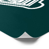 Oude School Draaitafel Poster (Hoek)