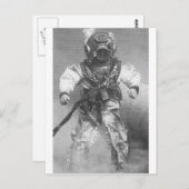 Oude school duiker zwart-wit briefkaart (Voorkant / Achterkant)