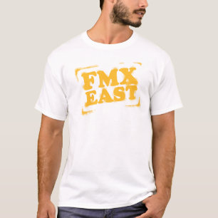 Oude school FMX East logo T-shirt