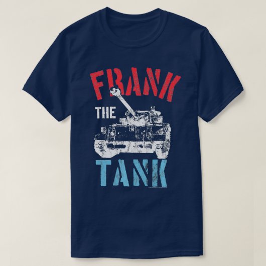 Oude School Frank de tankpremie T-shirt (Design voorkant)