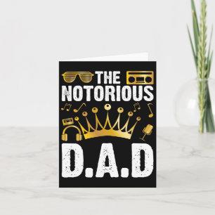 Oude school Funny Hip Hop Fathers Day Notorous Pap Kaart