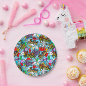 Oude School Graffitti Papieren Bordje (Feest)