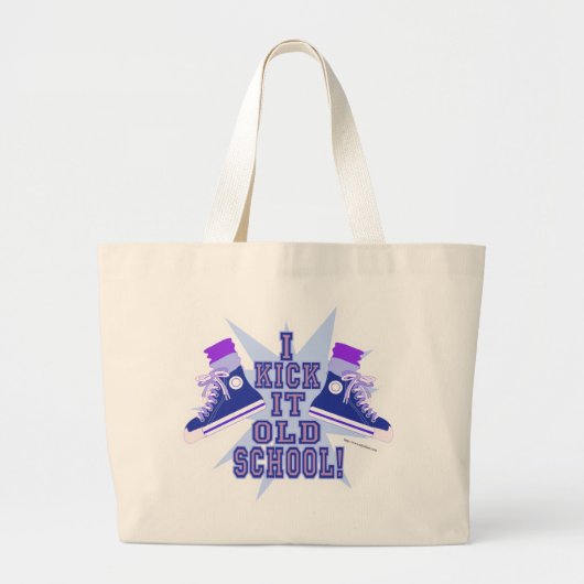 Oude school grote tote bag (Voorkant)