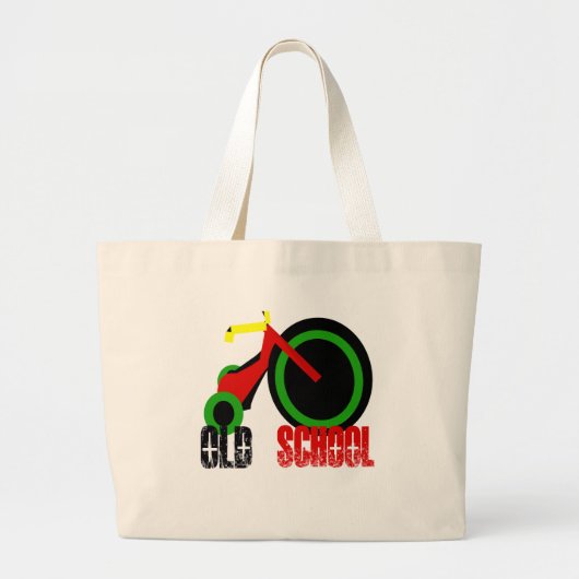 Oude school grote tote bag (Voorkant)