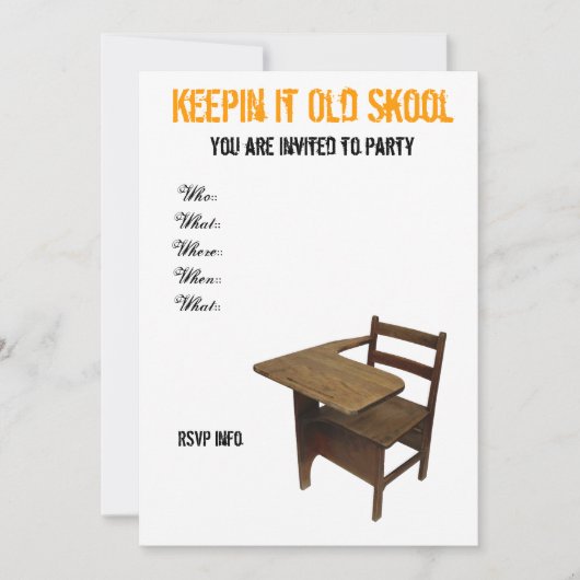 Oude School Kaart (Voorkant)