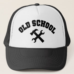 Oude School Klusjesman - Doe-het-zelf Gereedschap Trucker Pet