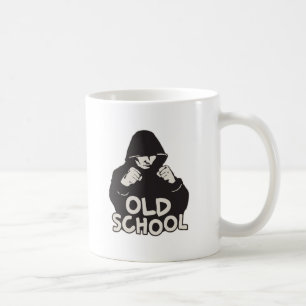 Oude school koffiemok