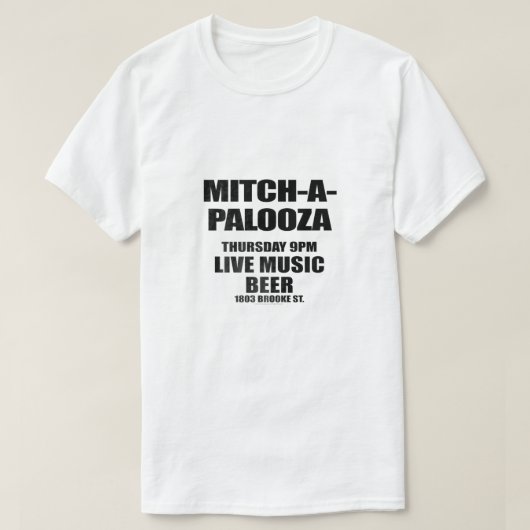 Oude School Mitchapalooza T-shirt (Design voorkant)