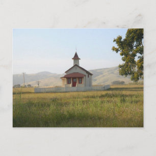 Oude school nabij Big Sur Briefkaart
