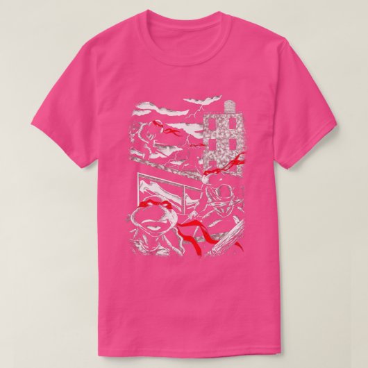 Oude school ninja's t-shirt (Design voorkant)