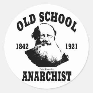 Oude School - Peter Kropotkin Ronde Sticker