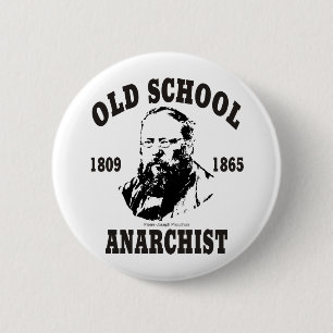 Oude School - Pierre-Joseph Proudhon Ronde Button 5,7 Cm