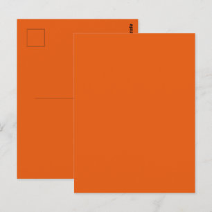 Oude School Pompoen Kruiden Oranje Effen Kleur Briefkaart