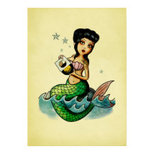 Oude school Reggae Mermaid
