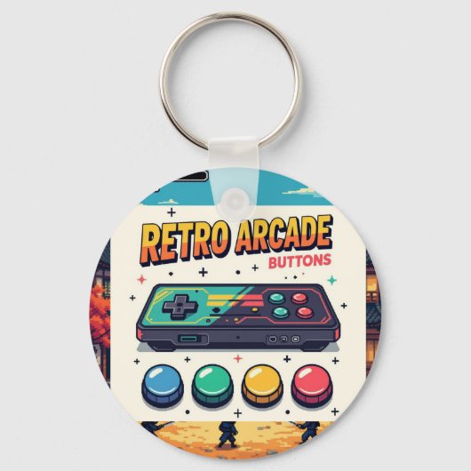 Oude school - Retro Rewind Sleutelhanger (Voorkant)