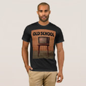 OUDE SCHOOL RETRO TV BIRTHDAY T-Shirts (Voorkant volledig)