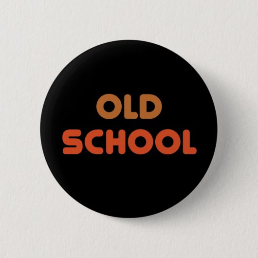 Oude school ronde button 5,7 cm (Voorkant)