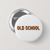 Oude school ronde button 5,7 cm (Voorkant /achterkant)