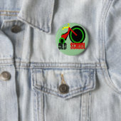 Oude school ronde button 5,7 cm (In situ)