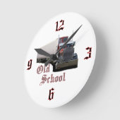 Oude school ronde klok (Hoek)