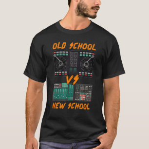 Oude School Set vs Nieuwe School Set Play Muziek D T-shirt