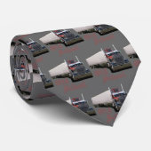 Oude school stropdas (Opgerold)