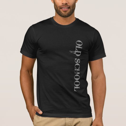Oude school t-shirt (Voorkant)