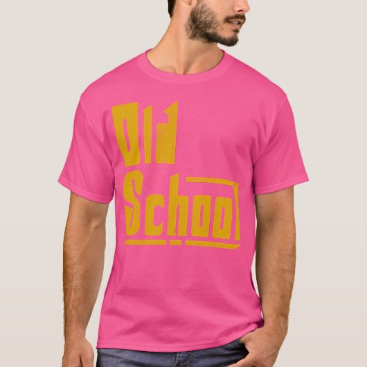 Oude school t-shirt (Voorkant)