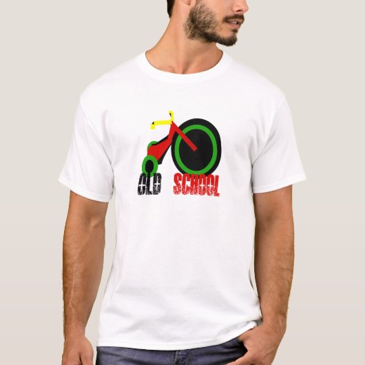 Oude school t-shirt (Voorkant)