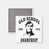 Oude School — Voltairine de Cleyre Magneet (Voorkant / Achterkant)