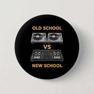 Oude school vs nieuwe school dj draaitafel vs cont ronde button 5,7 cm