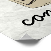 Oude school "Wees toegewijd" Poster (Hoek)