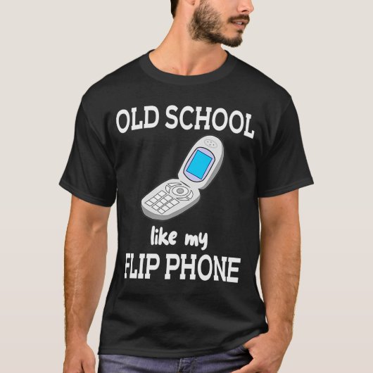 Oude school zoals mijn lippentelefoon  celtechnolo t-shirt (Voorkant)