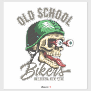 Oude schoolbankiers sticker