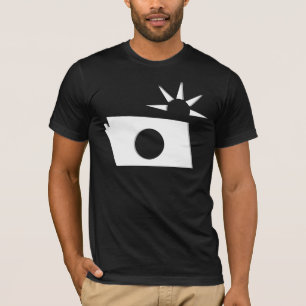 Oude schoolcamera t-shirt
