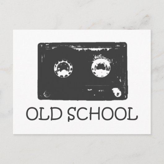 Oude schoolcassette! briefkaart (Voorkant)