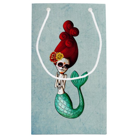 Oude schooldag van de dode zeemeermin klein cadeauzakje (Achterkant)