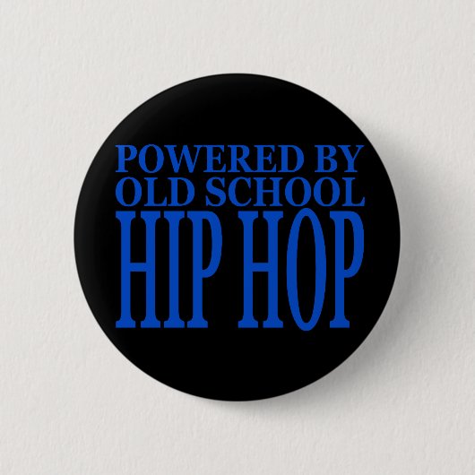 OUDE SCHOOLHIP-HOP RONDE BUTTON 5,7 CM (Voorkant)