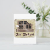Oude schoolstijl briefkaart (Staand voorkant)