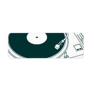 Oude schoolwas / Platenspeler Etiket