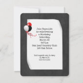 Oude schrijfmachine Birthday Party Kaart (Achterkant)