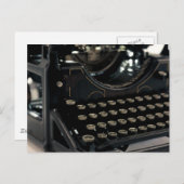 Oude schrijfmachine briefkaart (Voorkant / Achterkant)