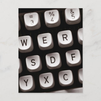 Oude schrijfmachine briefkaart