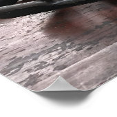 Oude schrijfmachine en papiermuziek poster (Hoek)