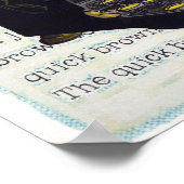 Oude schrijfmachine poster (Hoek)